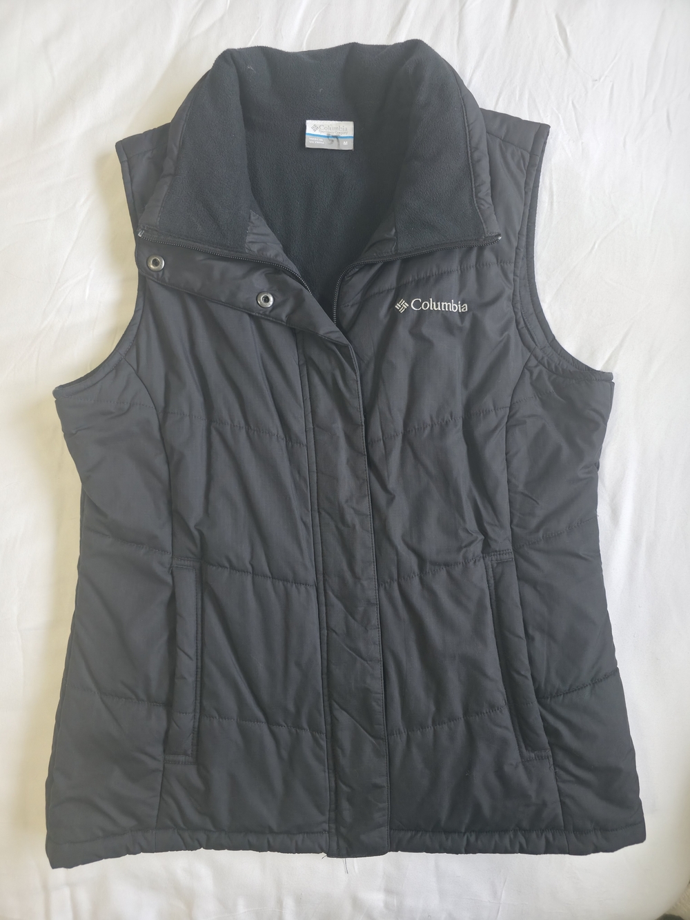 Columbia Women's Black Quilted Insulated Vest - M - Used Good Condition